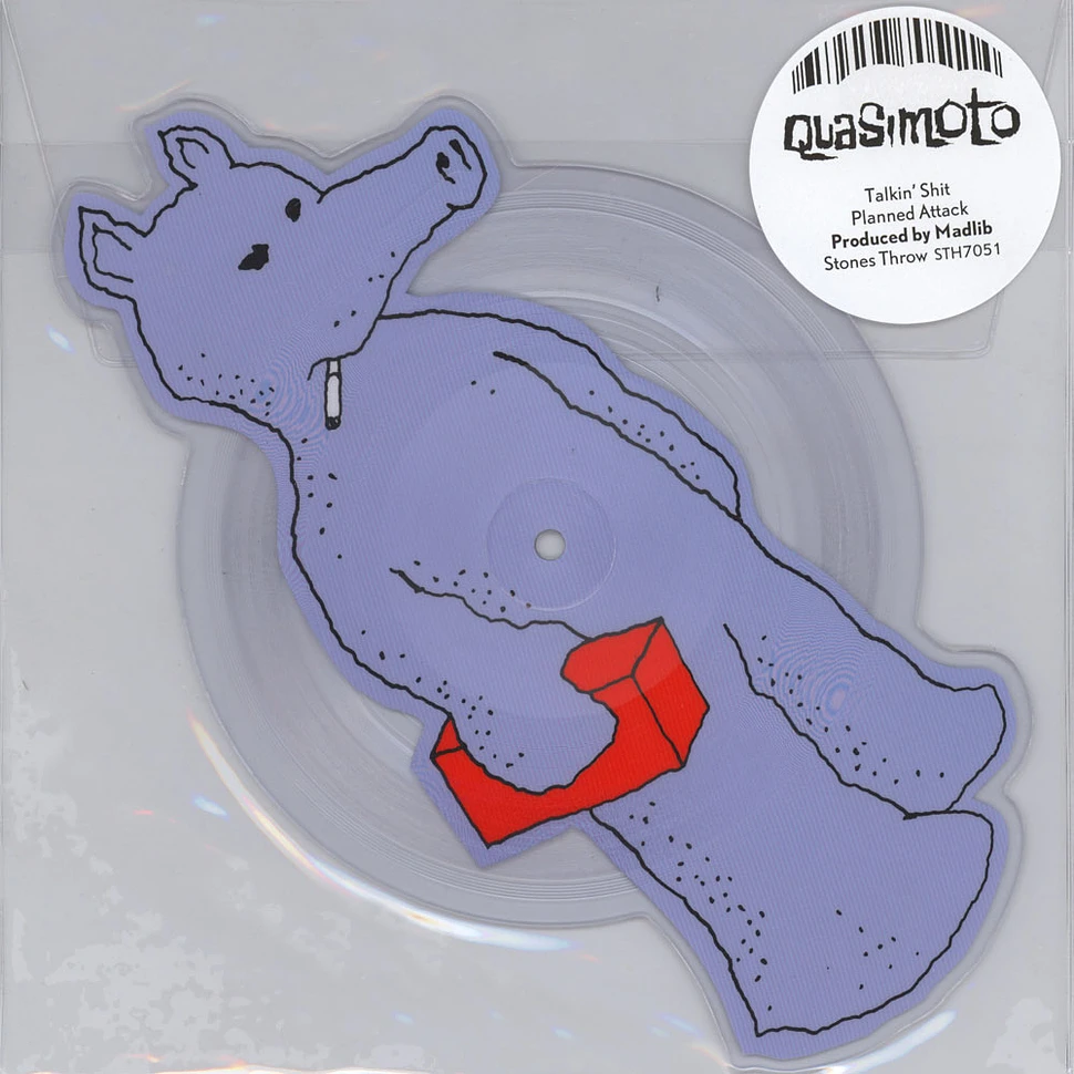 Quasimoto - Talkin Shit - Die Cut Picture Disc Blue Quas Version