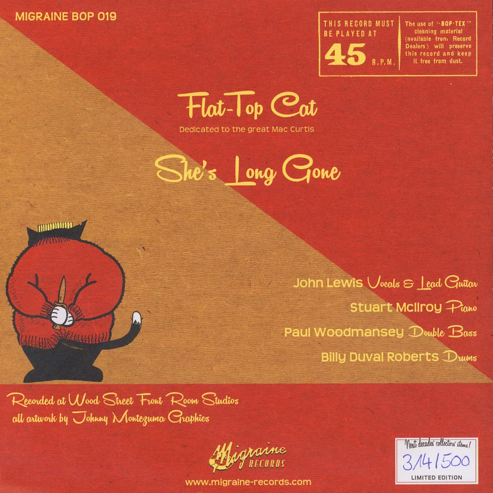 John Lewis & His Rock'N'Roll Trio - Flat-Top Cat / She's Long Long