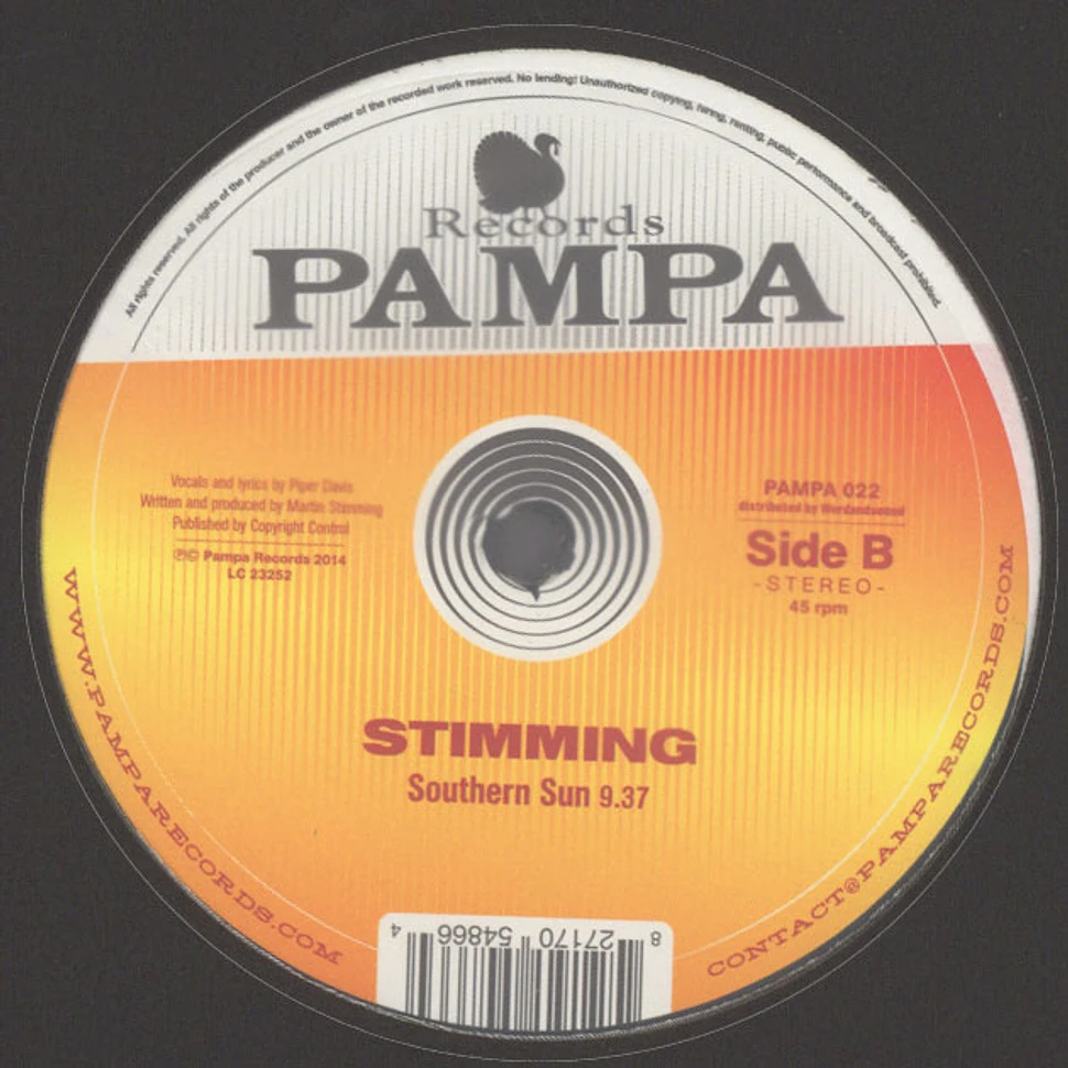 Stimming - The Souther Sun EP Feat. Piper Davis