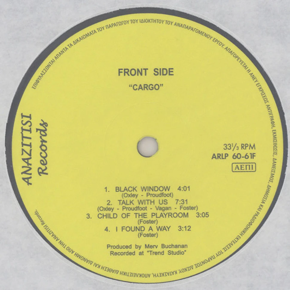 Cargo - Front Side, Back Side Black Vinyl Edition