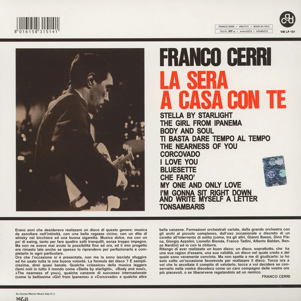 Franco Cerri - La Sera A Casa Con Te