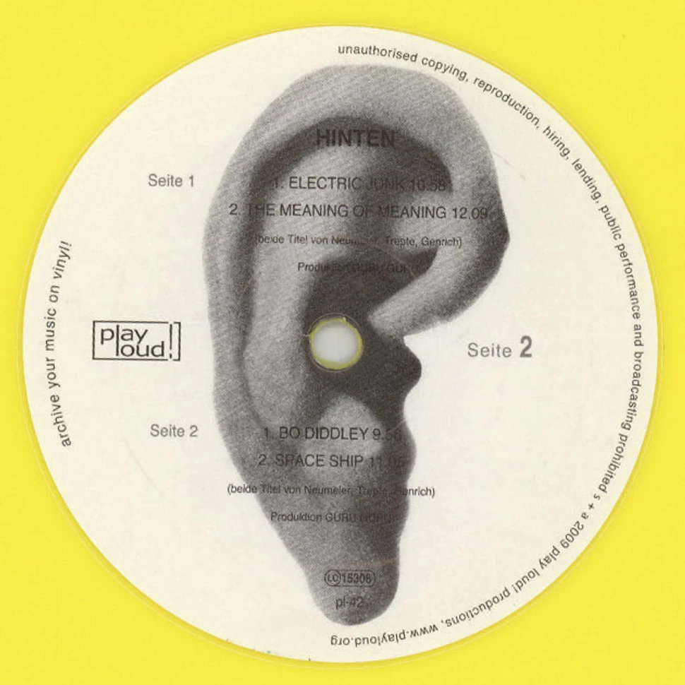 Guru Guru - Hinten Colored Vinyl Edition