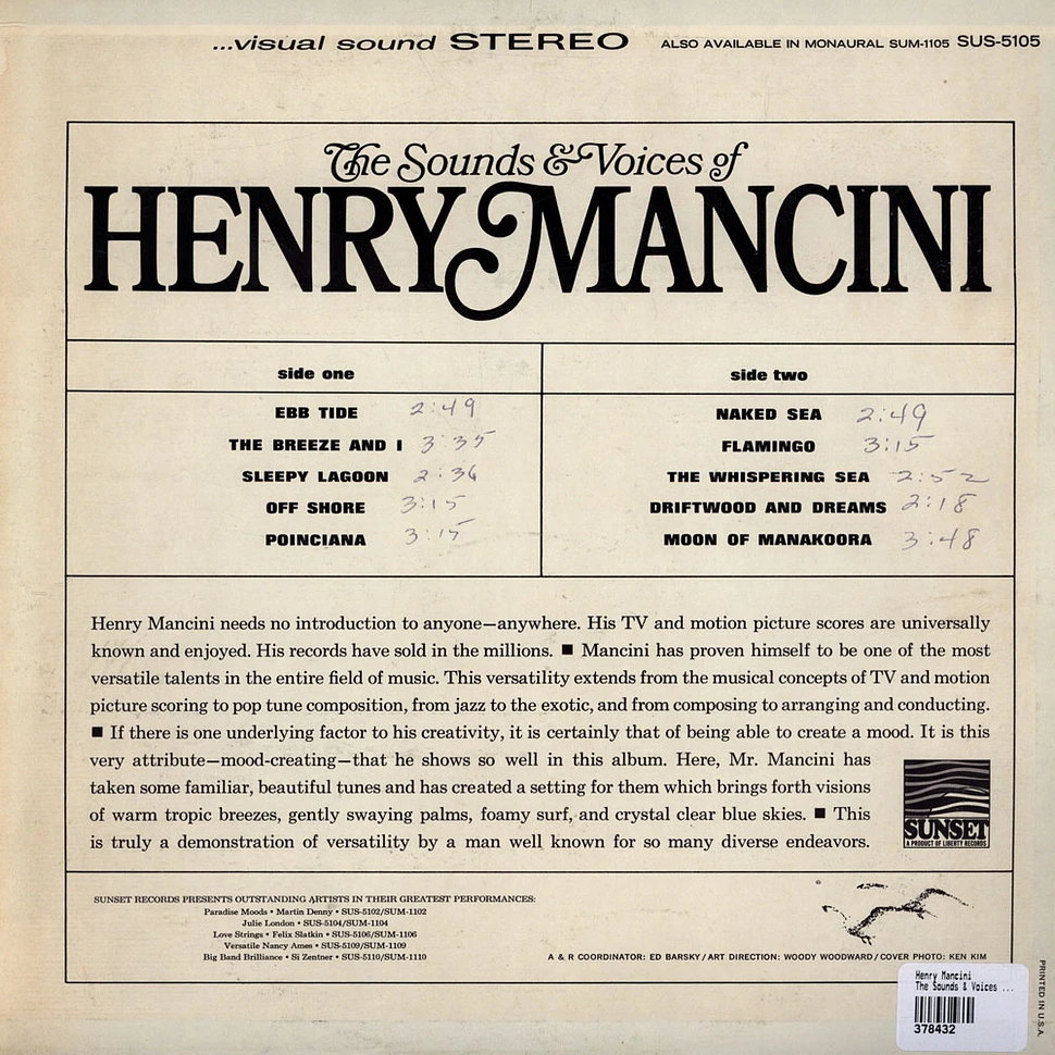 Henry Mancini - The Sounds & Voices Of Henry Mancini