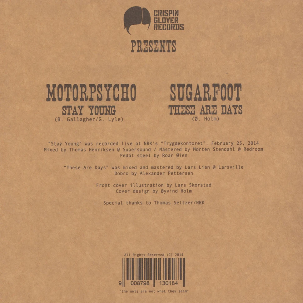 Motorpsycho / Sugarfoot - Stay Young / These Are Days