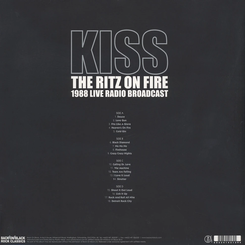 Kiss - The Ritz On Fire Red Vinyl Red Vinyl Edition