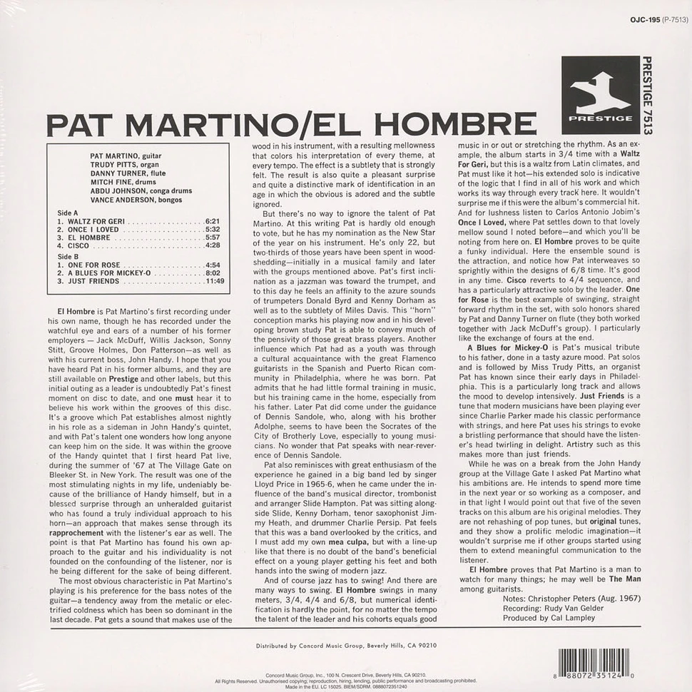 Pat Martino - El Hombre Back To Black Edition