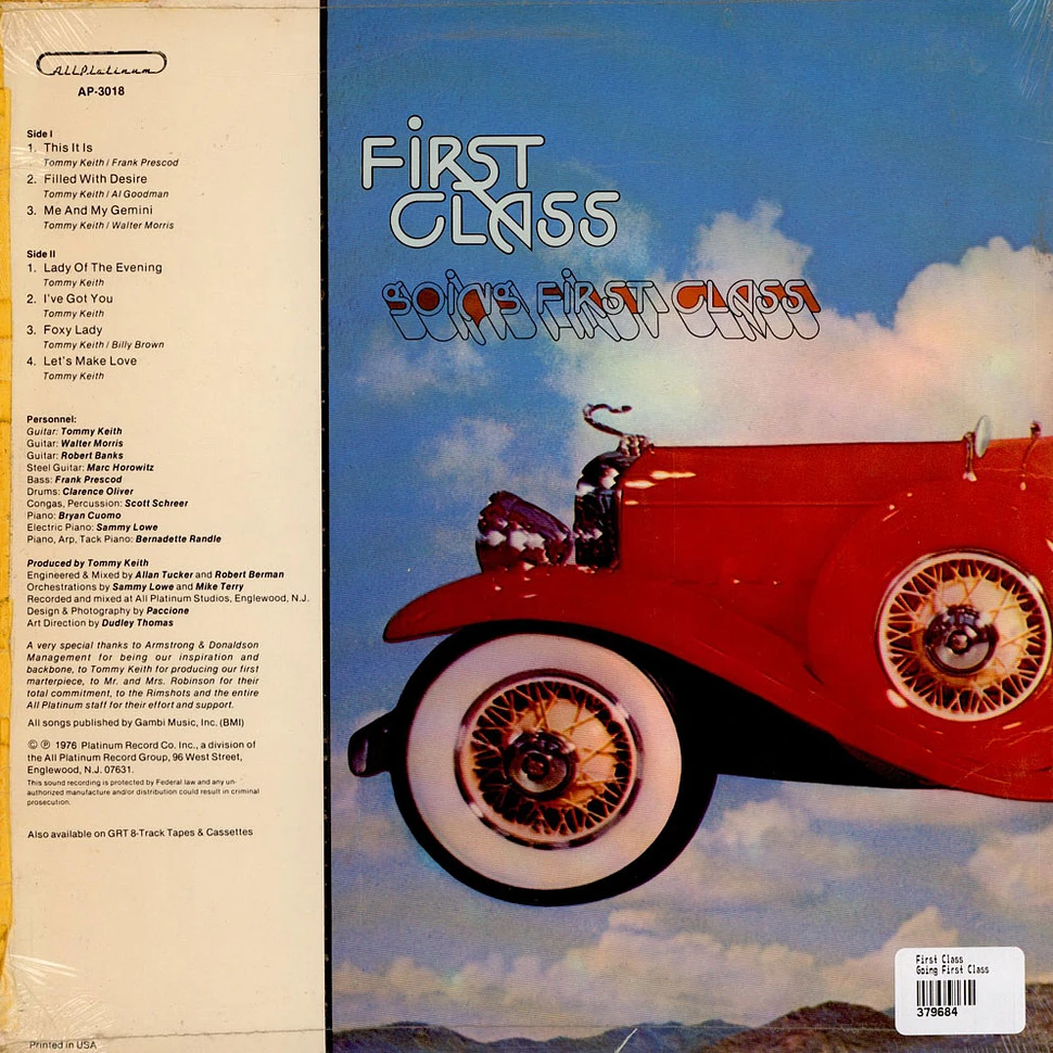 First Class - Going First Class
