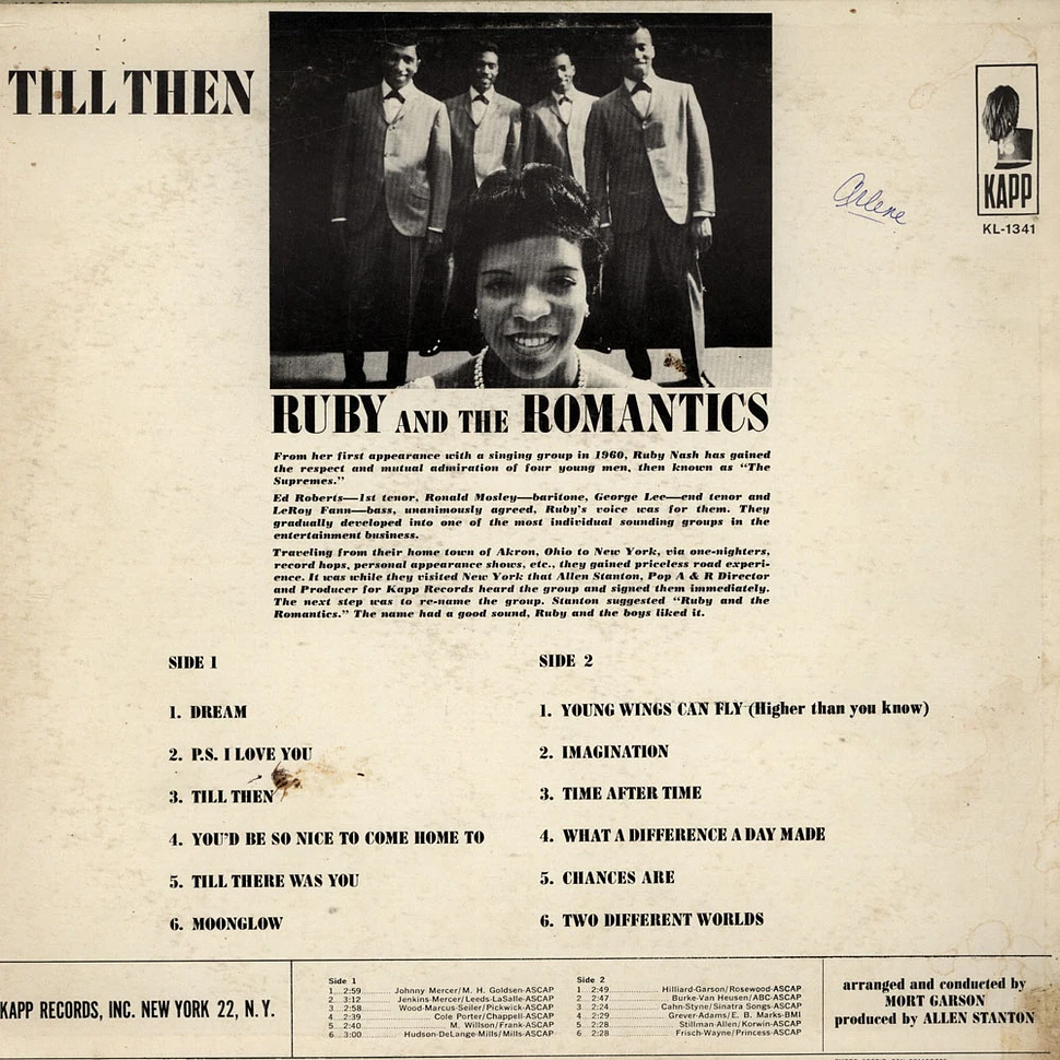 Ruby And The Romantics - Till Then