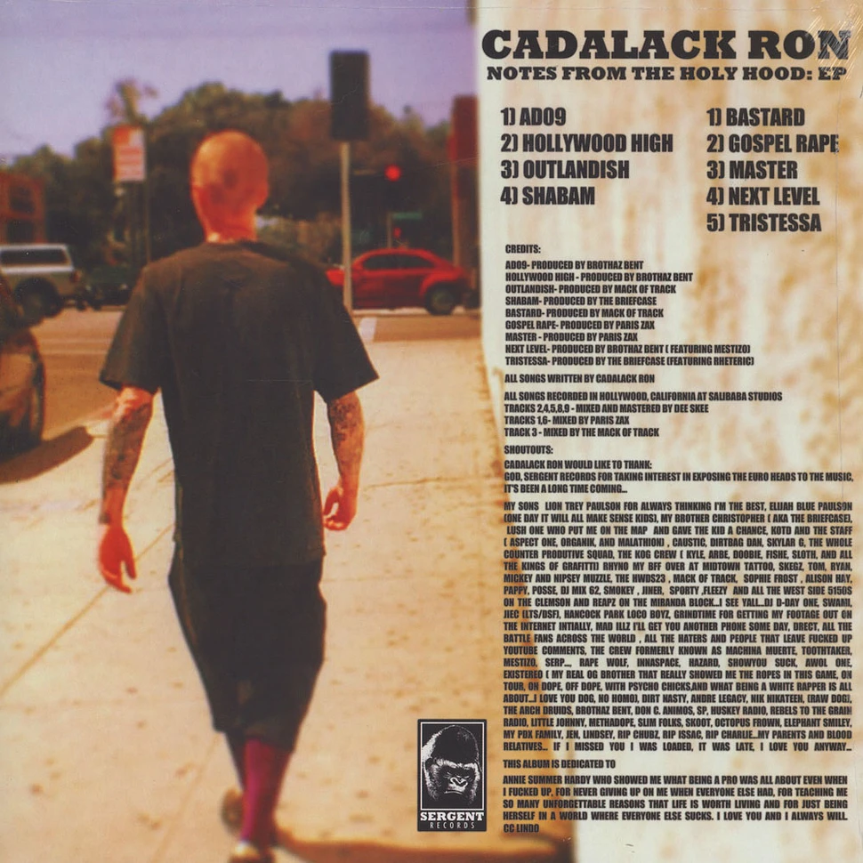 Cadalack Ron - Notes From The Holy Hood EP