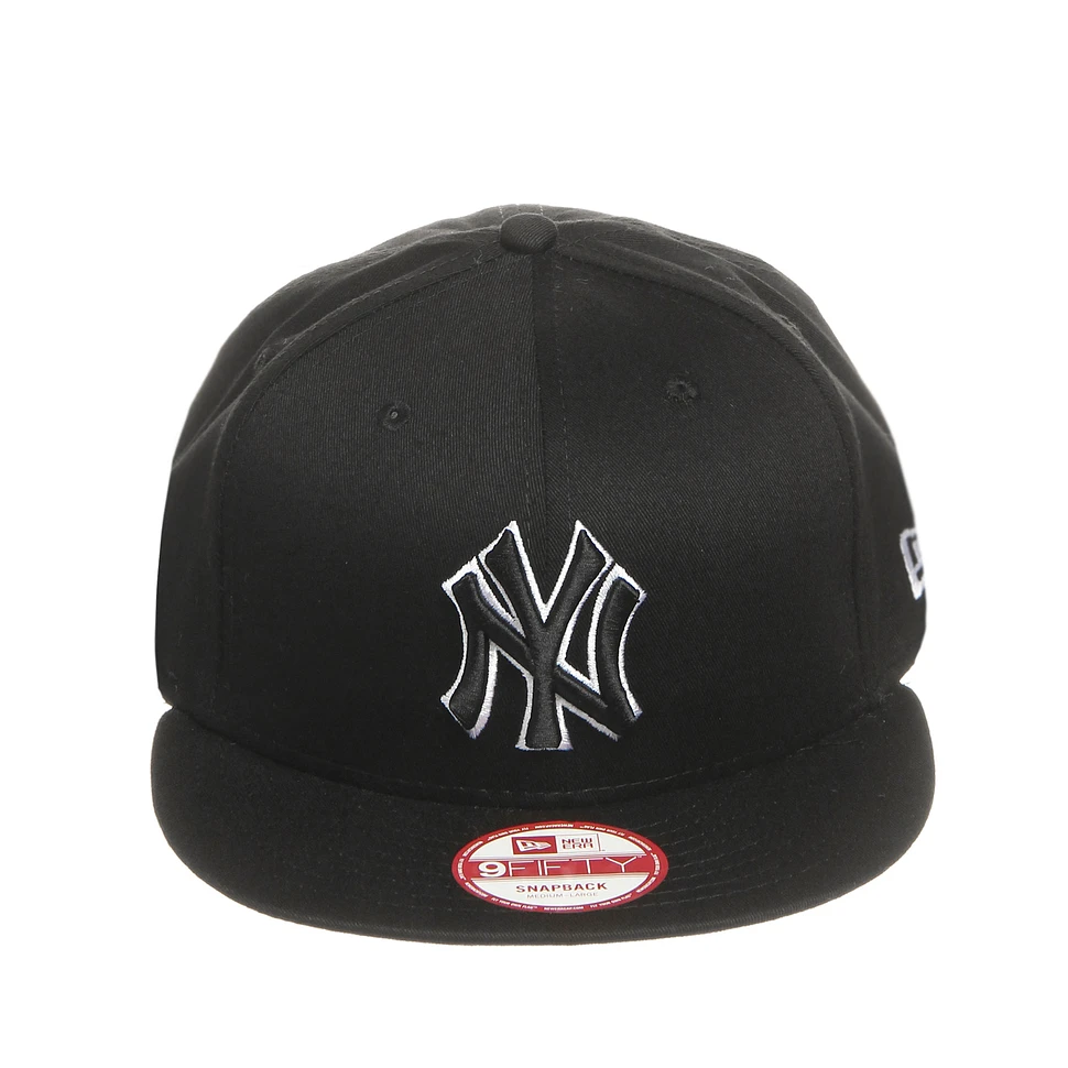 New Era - New York Yankees Black White Basic Snapback Cap