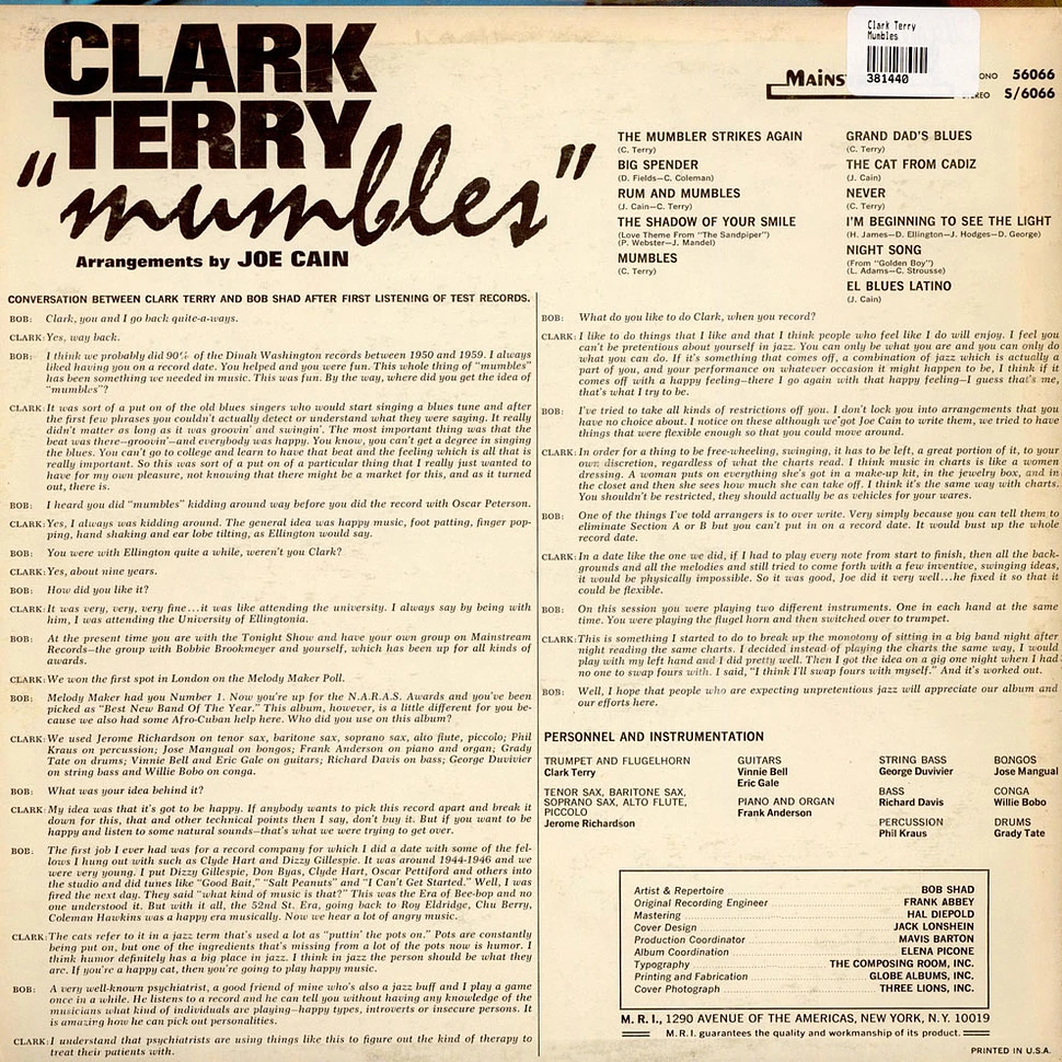 Clark Terry - Mumbles