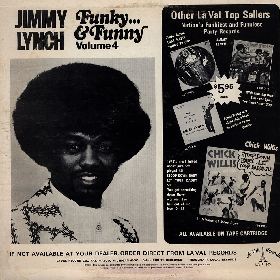 Jimmy Lynch - Funky And Funny - Tramp Time Volume 4