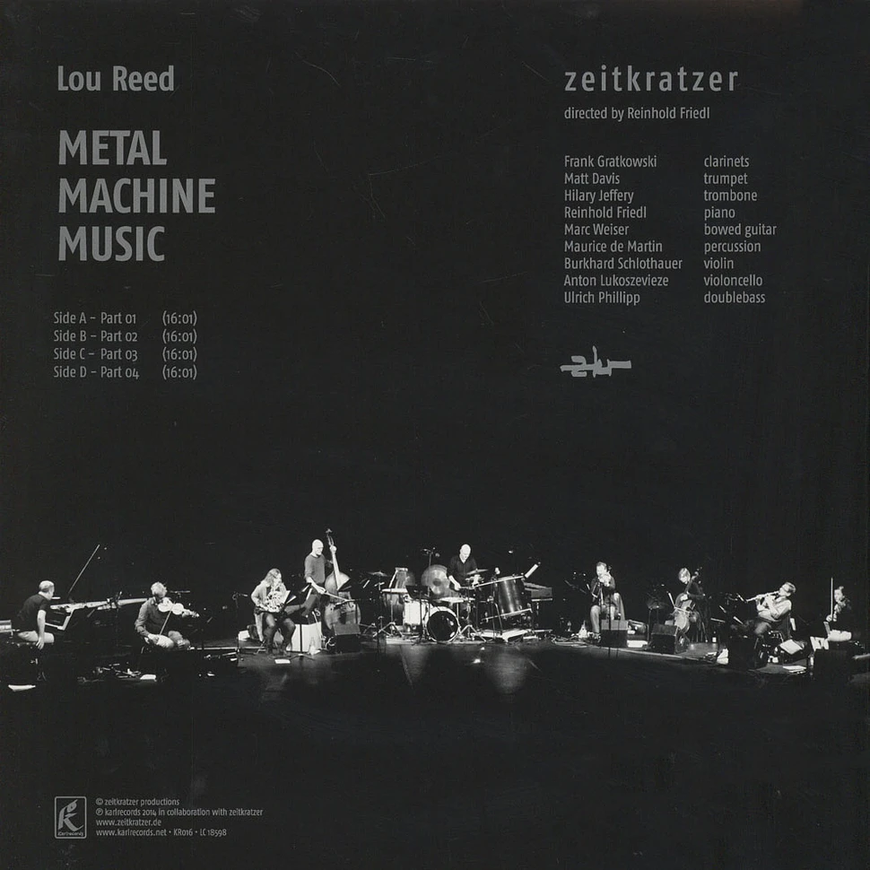 Zeitkratzer - Performs Lou Reed's Metal Machine Music