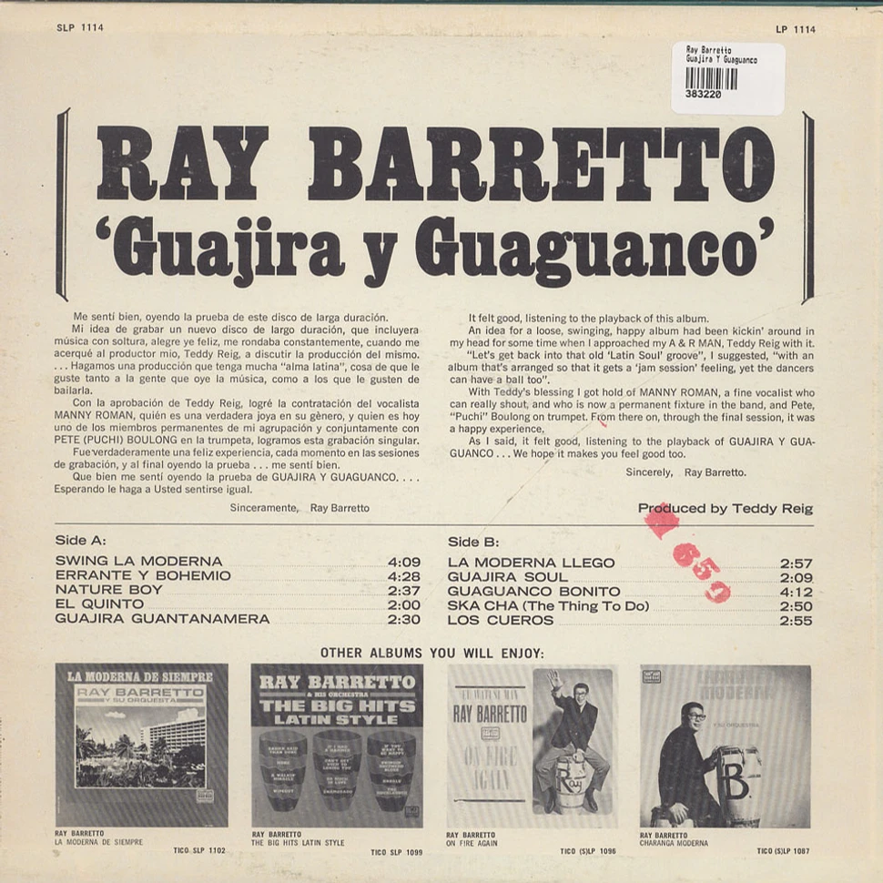 Ray Barretto - Guajira Y Guaguanco