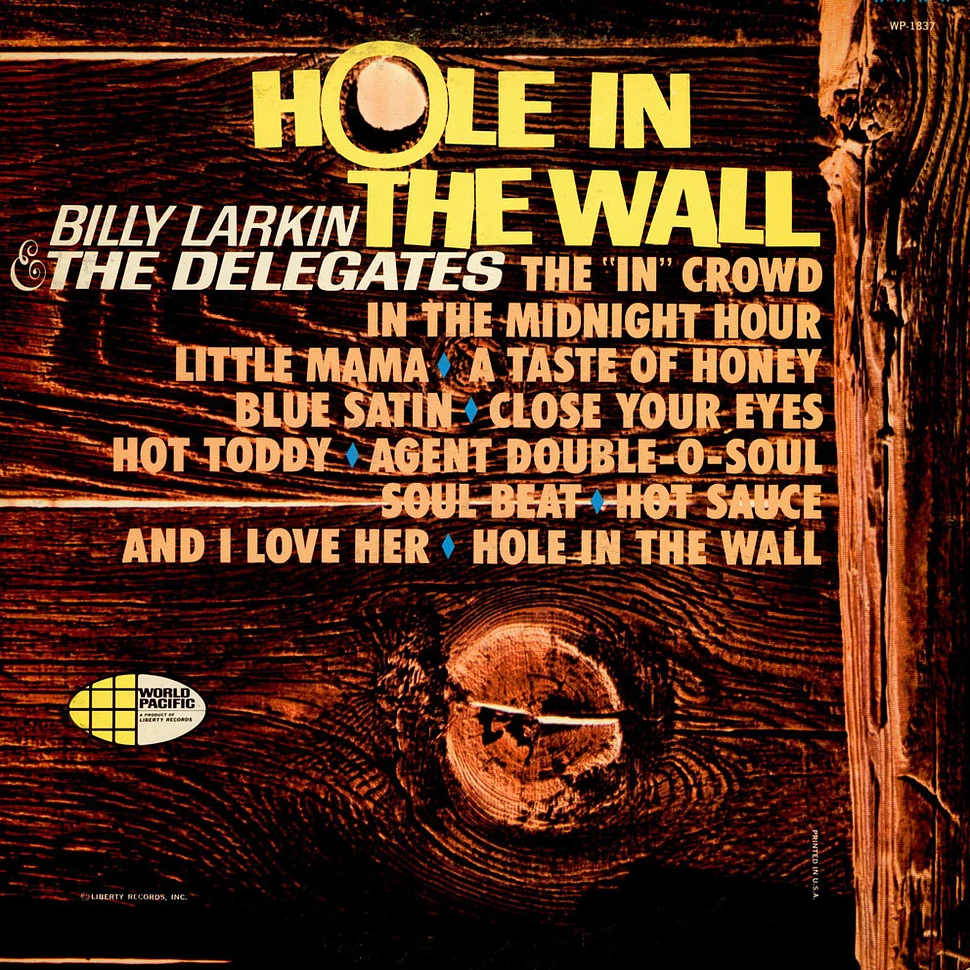 Billy Larkin And The Delegates - Hole In The Wall