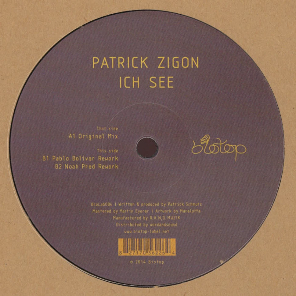 Patrick Zigon - Ich See