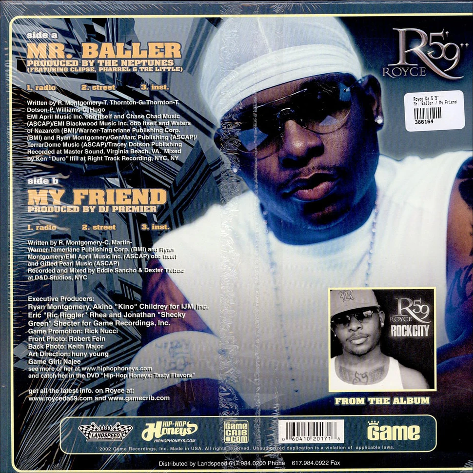 Royce Da 5'9" - Mr. Baller / My Friend