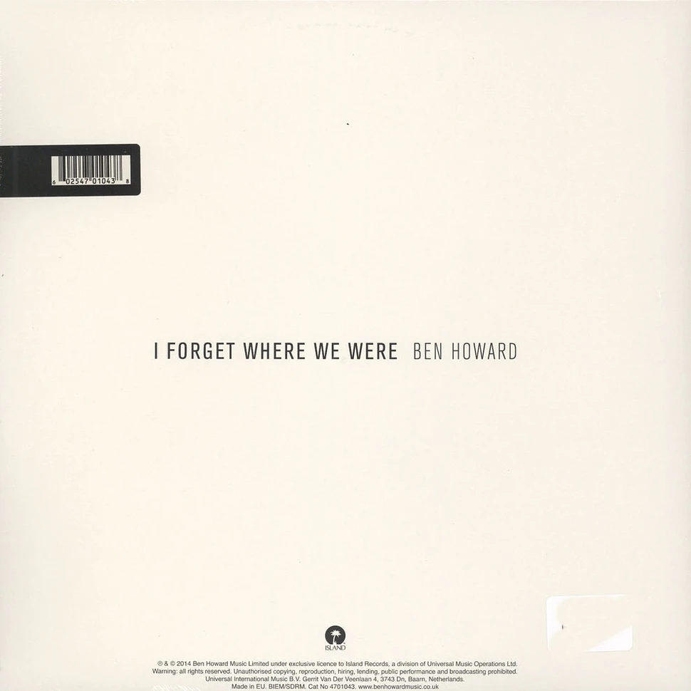 Ben Howard - I Forget Where We Were