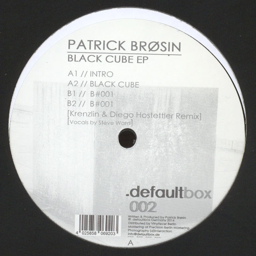 Patrick Brosin - Black Cube EP