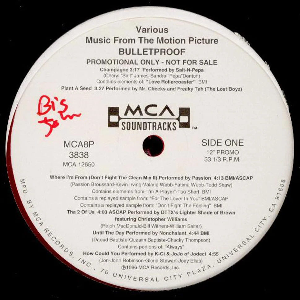 V.A. - Music From The Motion Picture Bulletproof