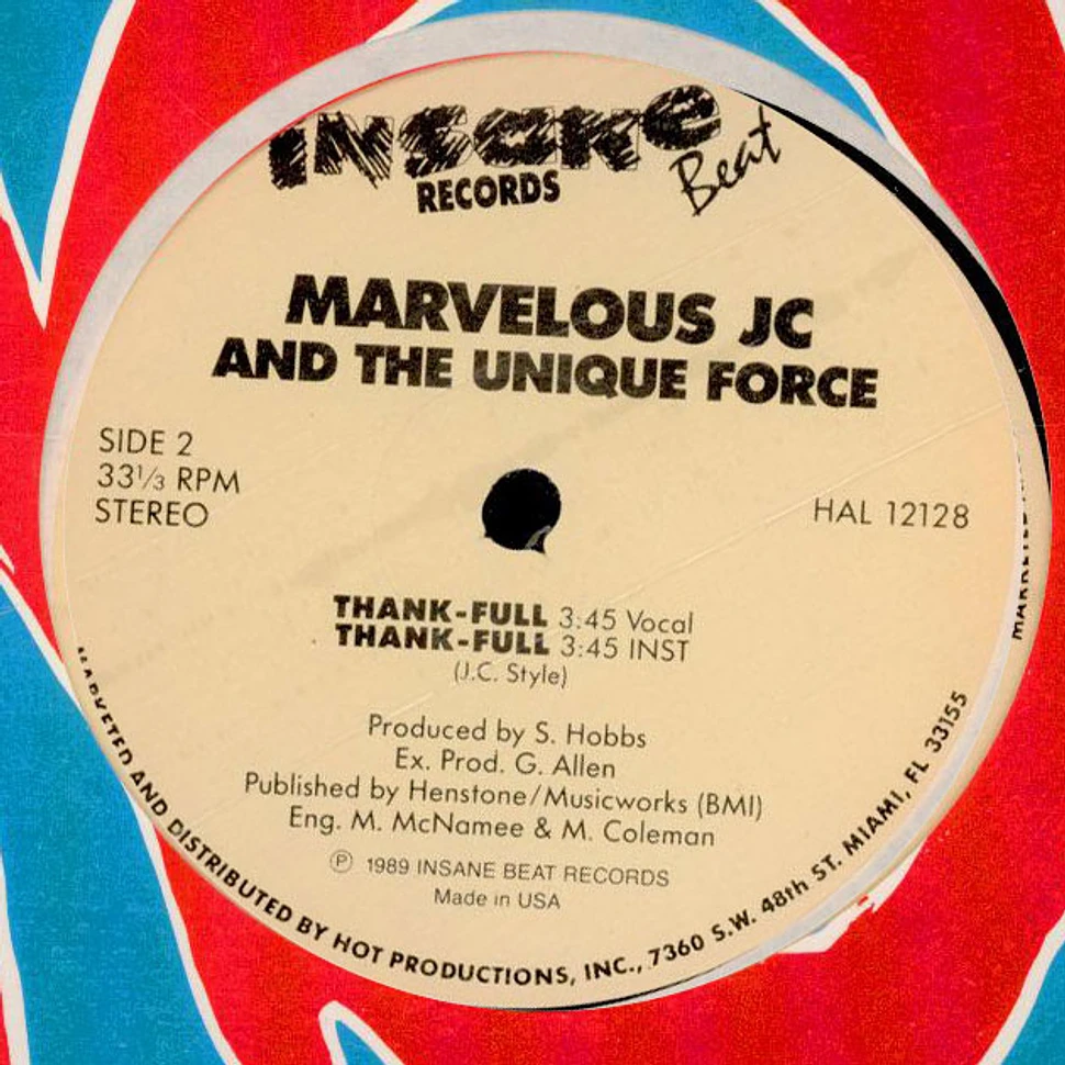 Marvelous JC And Unique Force, The - Get Real / Thank-full