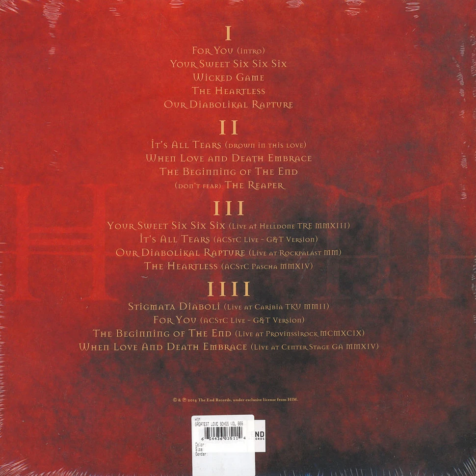 HiM - Greatest Love Songs Volume 666 Deluxe Edition