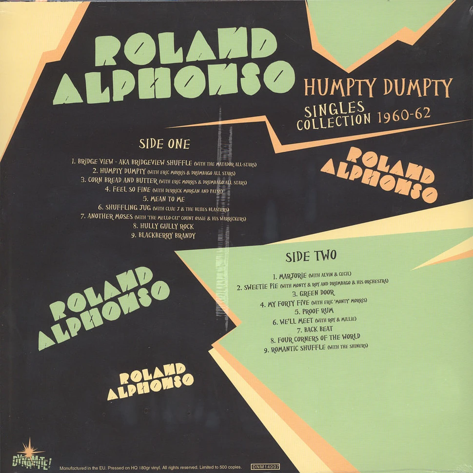 Roland Alphonso - Humpty Dumpty: Singles Colelction 1960-62