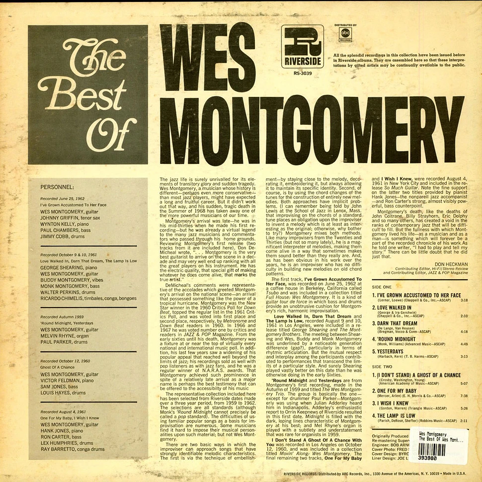 Wes Montgomery - The Best Of Wes Montgomery