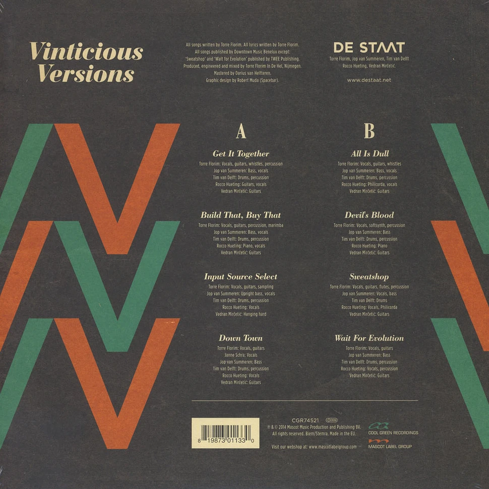 De Staat - Vinticious Versions EP