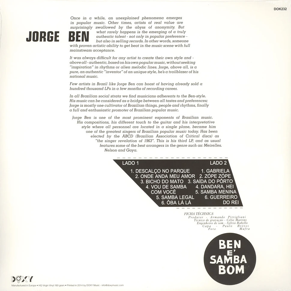 Jorge Ben - Ben è Samba Bom