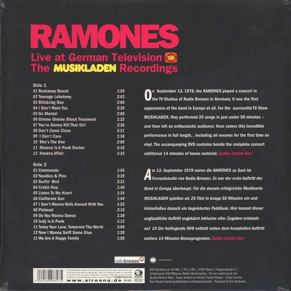 Ramones - Live At German TV - The Musikladen Recordings