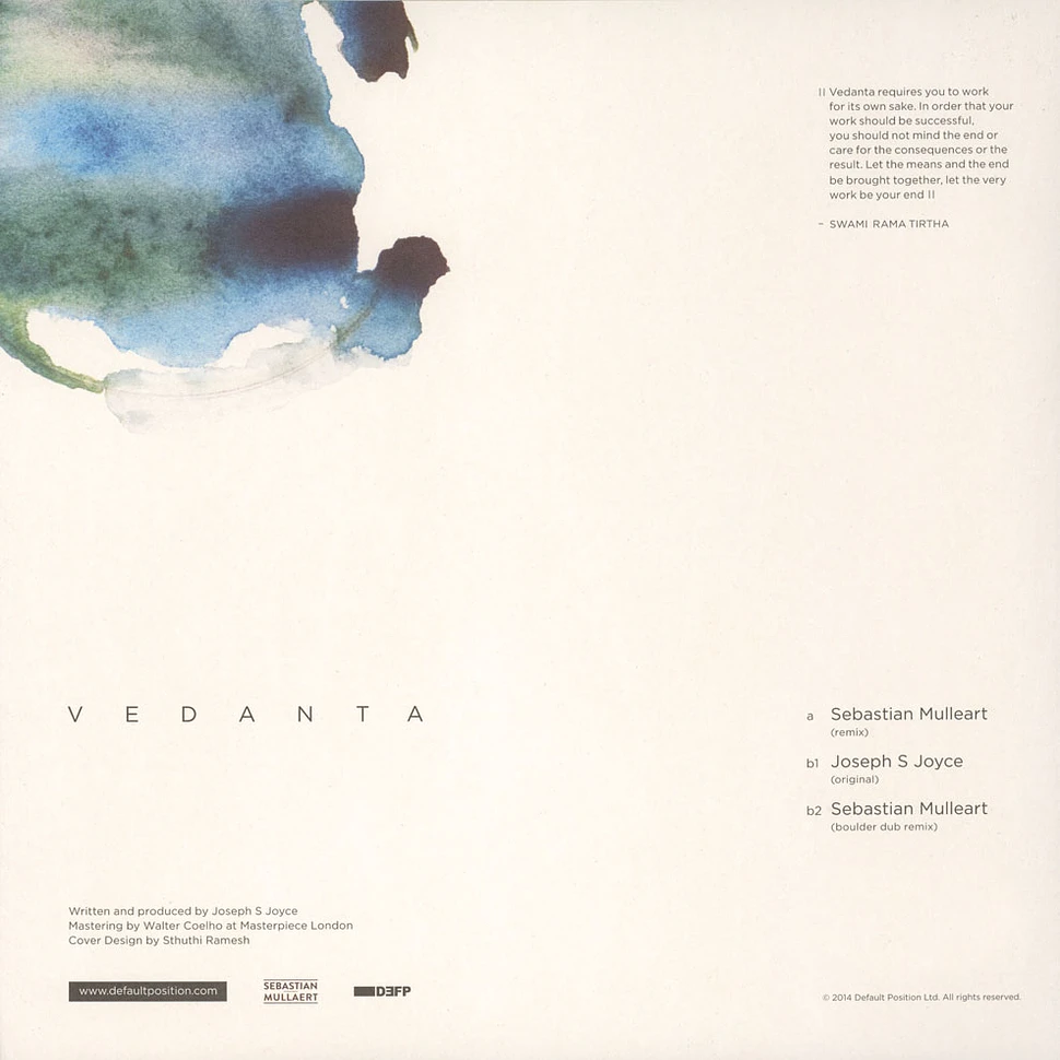 Joseph S Joyce / Sebastian Mullaert - Vedanta