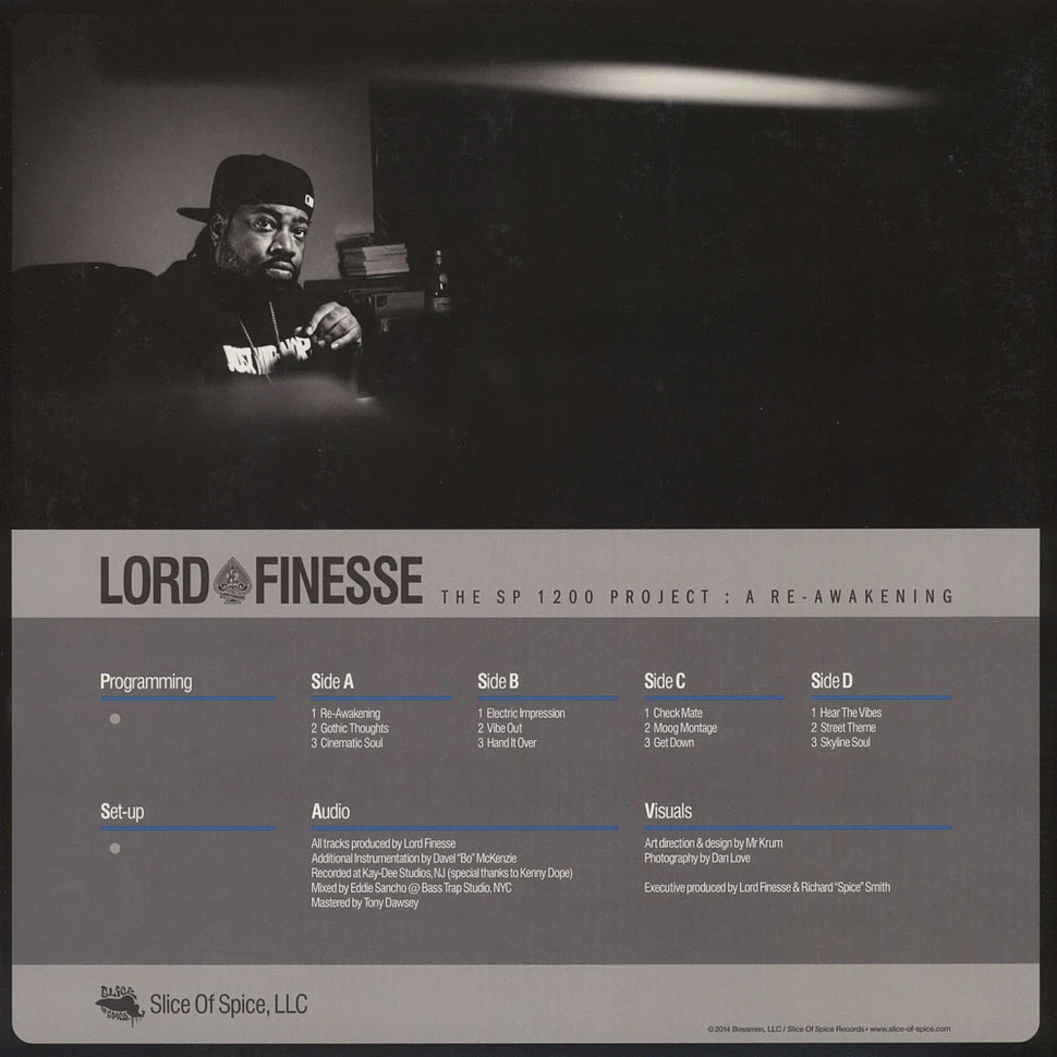 Lord Finesse - The SP1200 Project: A Re-Awakening Silver & Black Vinyl Promo