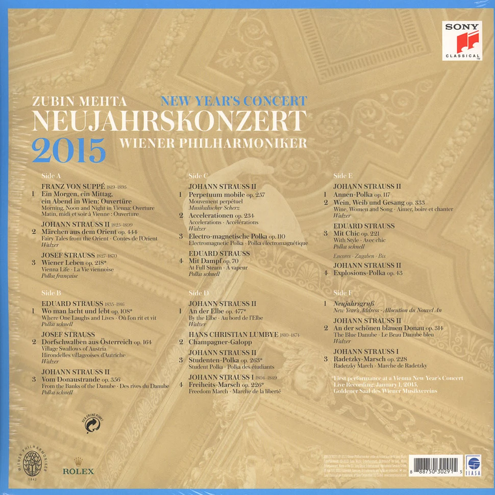 Mehta, Zubin & Wiener Philharmoniker - Neujahrskonzert / New Year's Concert 2015
