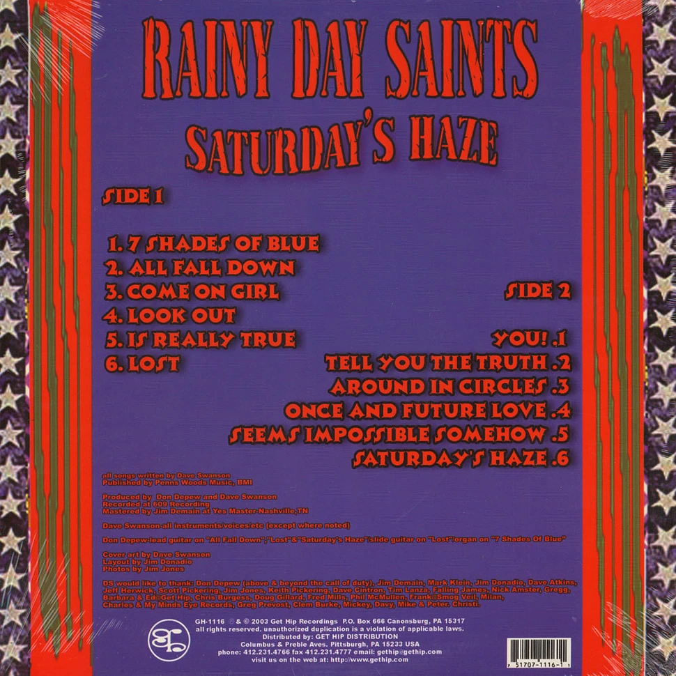 Rainy Day Saints - Saturday's Haze