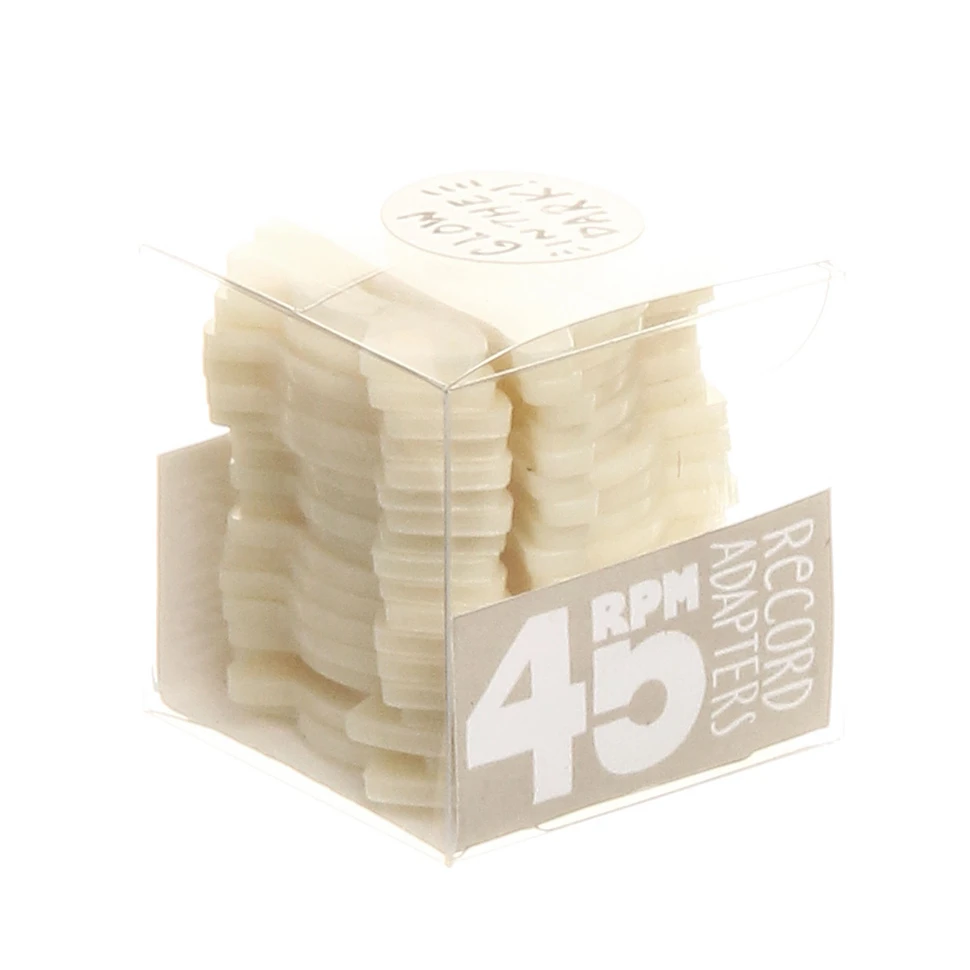 Factory Road - 45 RPM Adapters Glow In The Dark (Pack of 18)