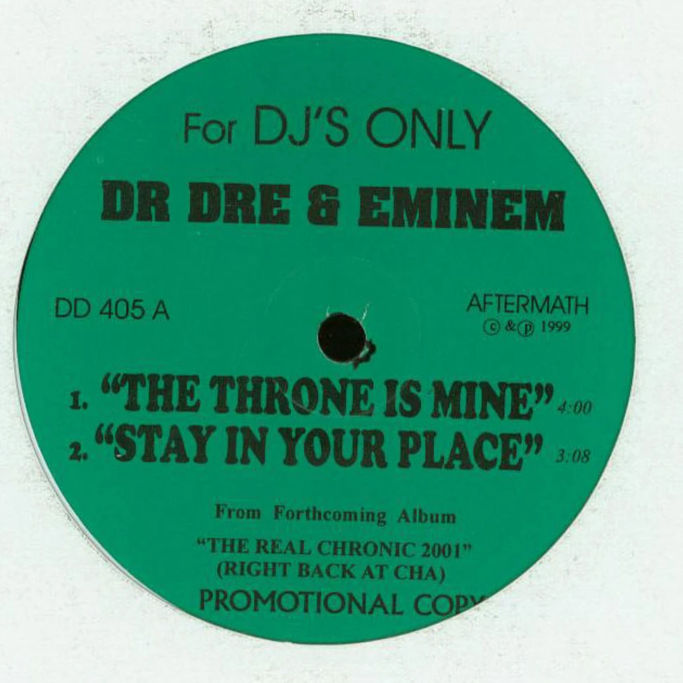 Dr. Dre & Eminem - The Throne Is Mine, Stay In Your Place / Deep Cover, Bridgette