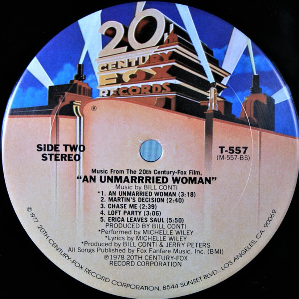 Bill Conti - Music From An Unmarried Woman