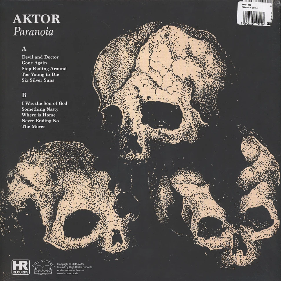 Aktor - Paranoia Colored Vinyl Edition