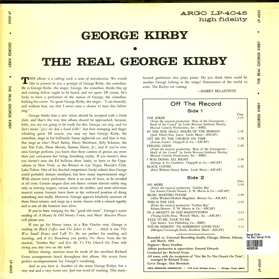 George Kirby - The Real George Kirby