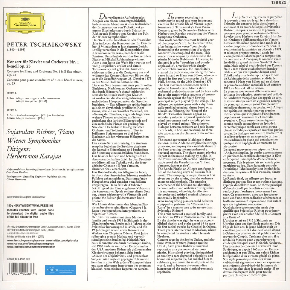 Richter / Karajan / WP - Klavierkonzert Nr. 1