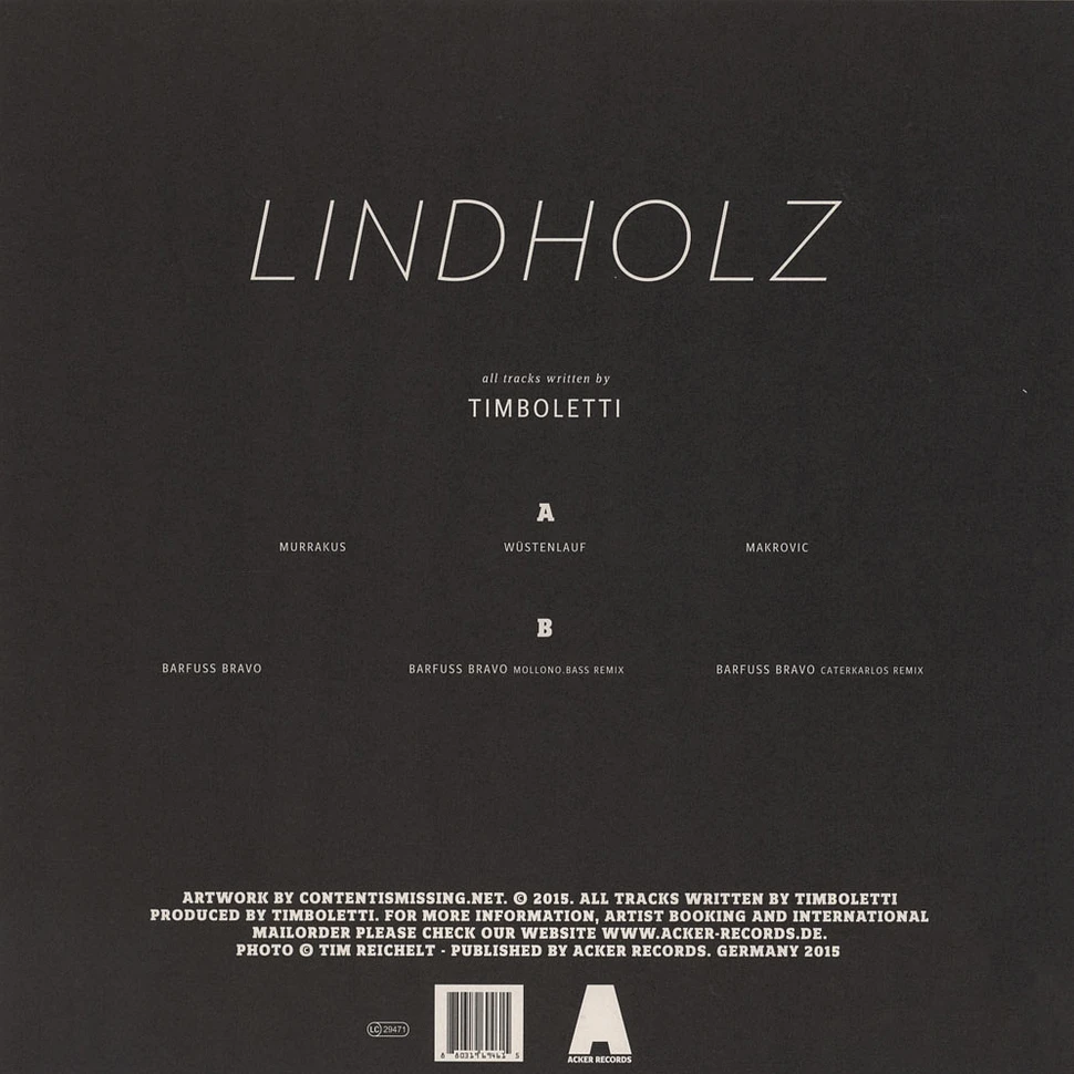 Timboletti - Lindholz EP