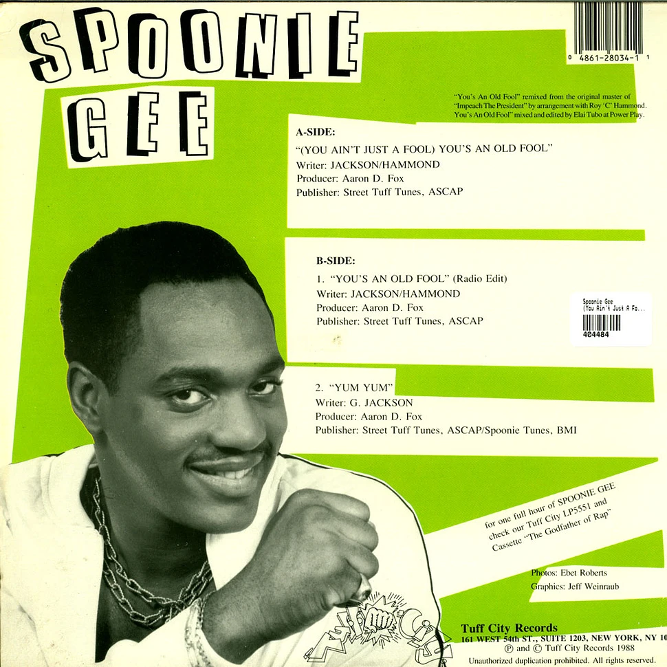 Spoonie Gee - (You Ain't Just A Fool) You's An Old Fool