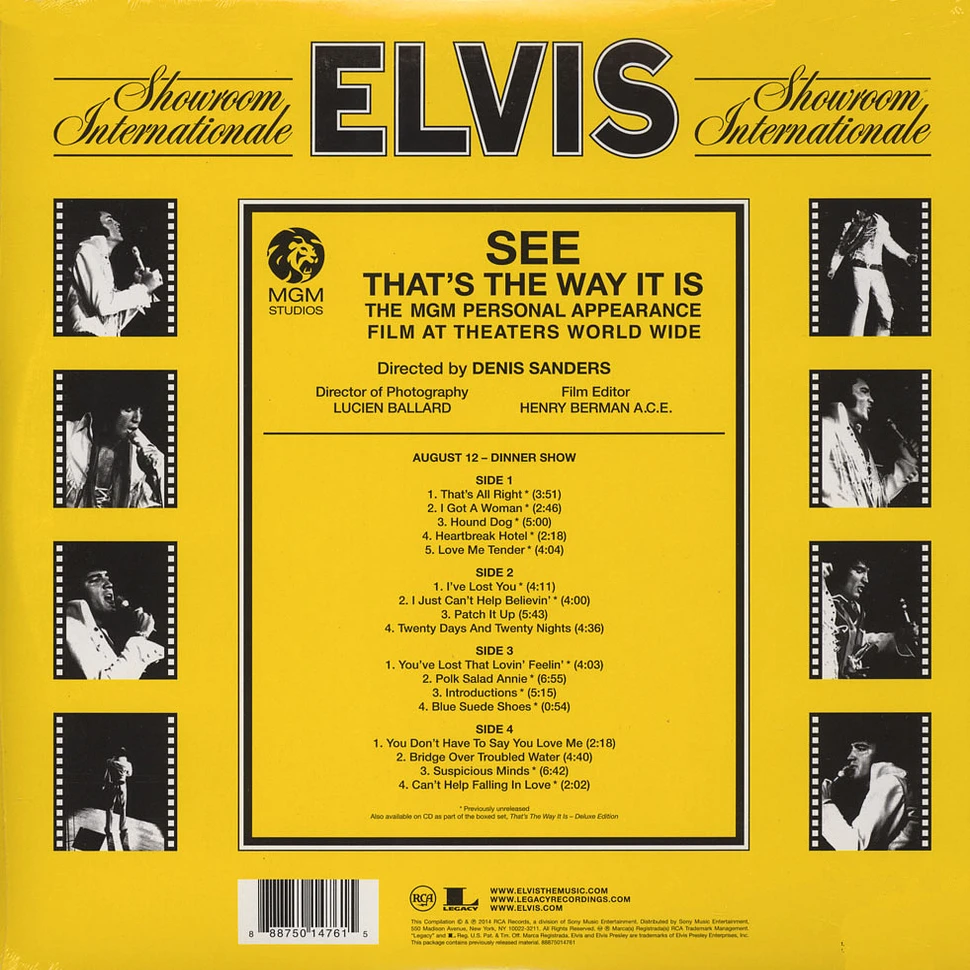 Elvis Presley - Showroom Internationale