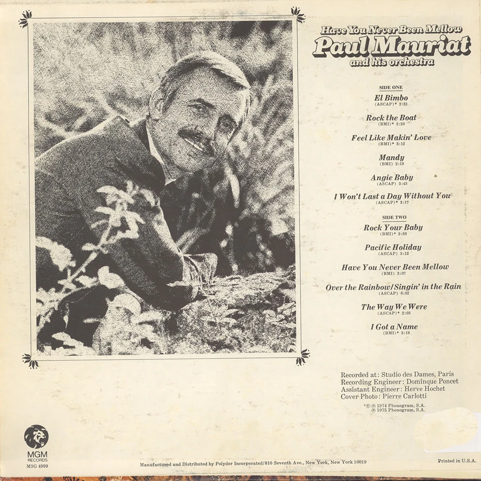 Paul Mauriat And His Orchestra - Have You Never Been Mellow