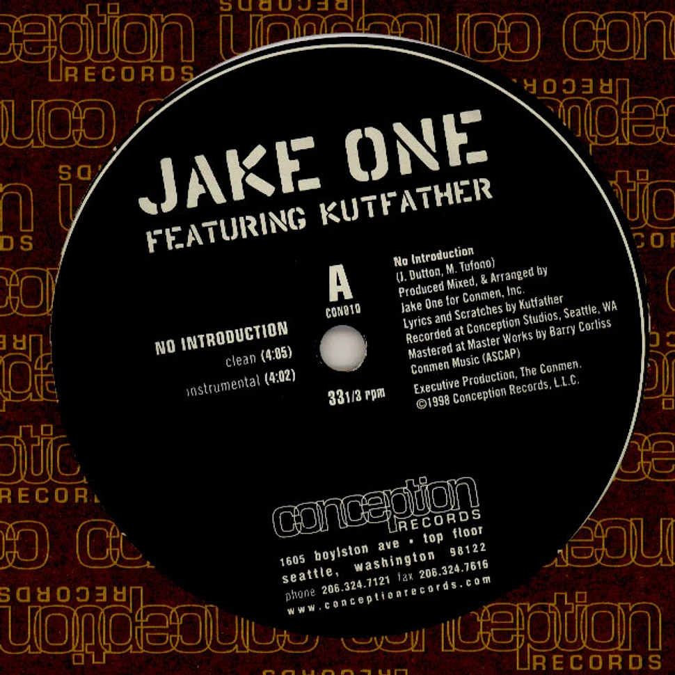 Jake One - No Introduction / No Introdeezy / One Man Band