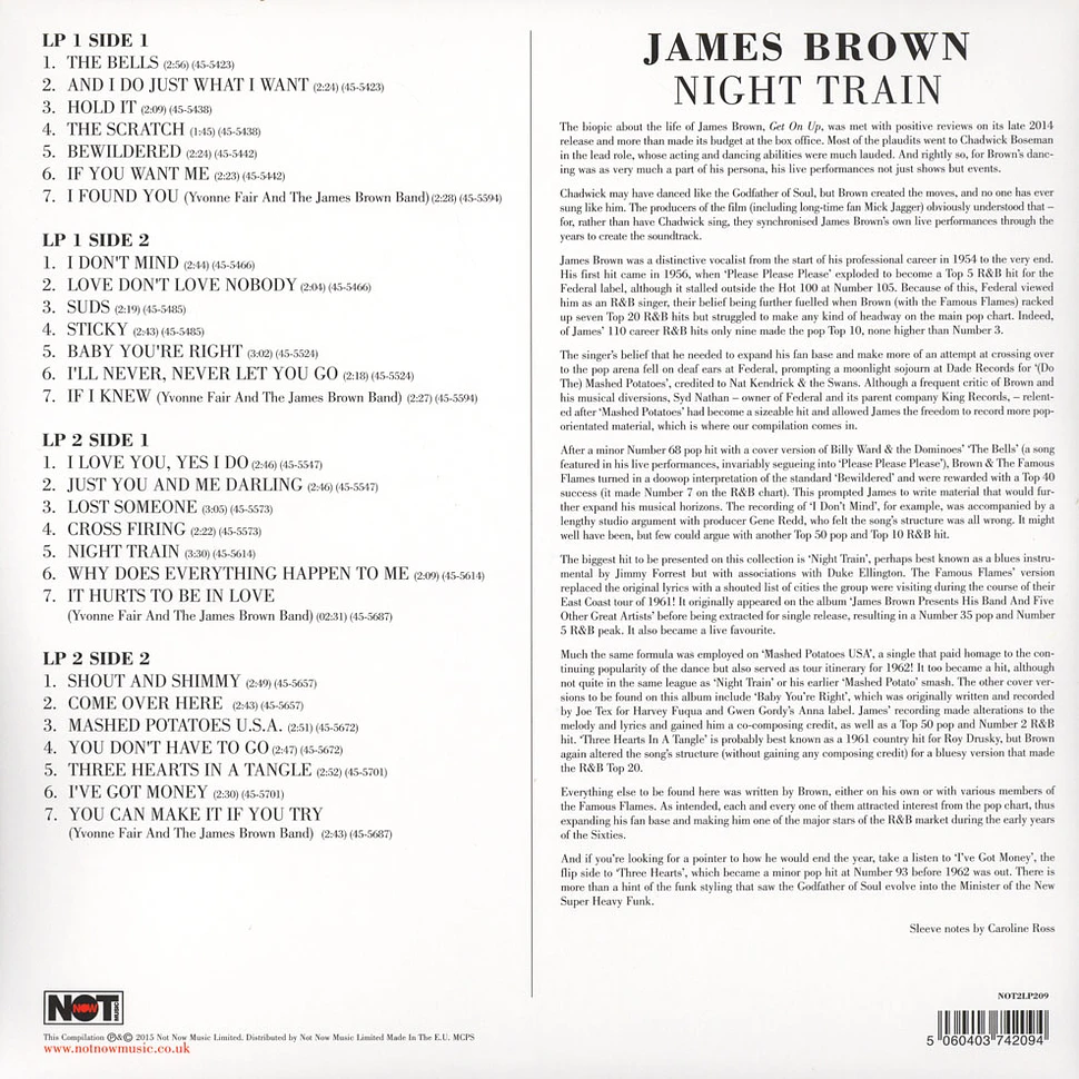 James Brown - Night Train - King Singles ‘60-’62