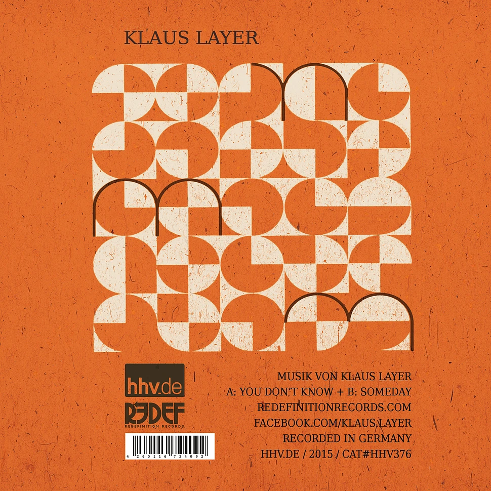 Klaus Layer - You Don't Know / Someday