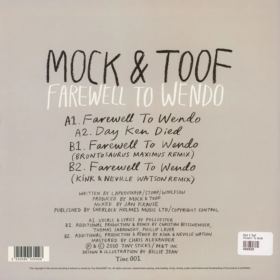 Mock & Toof - Farewell To Wendo