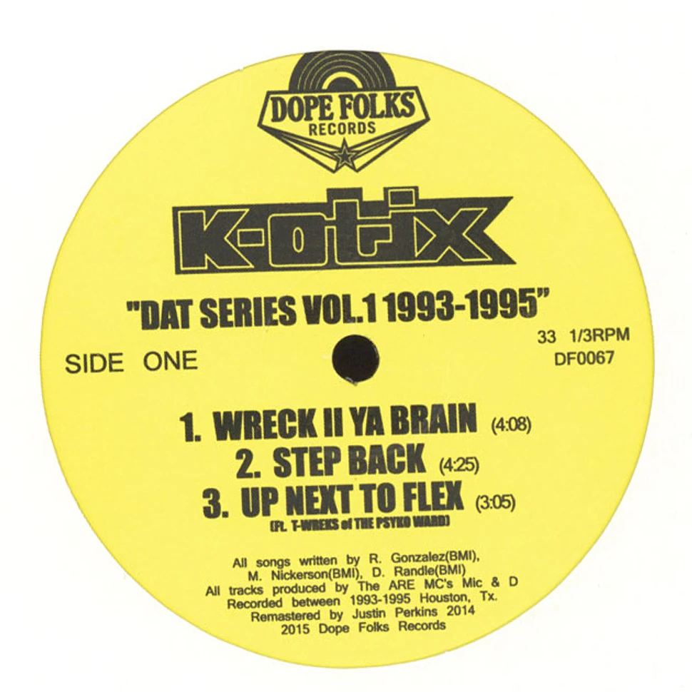 K-Otix - DAT Series Volume 1 1993-1995